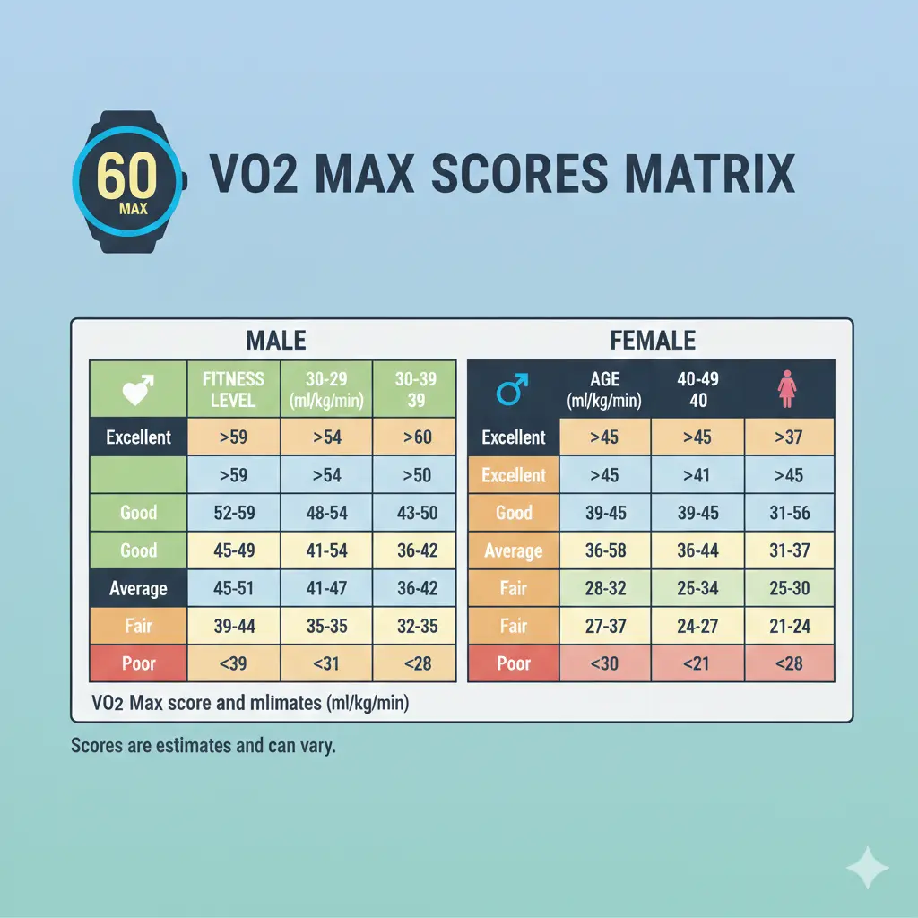 vo2 max matrix